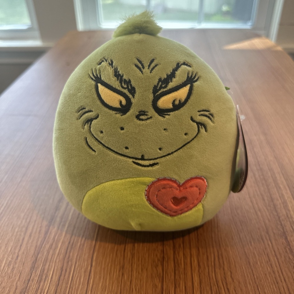 New Squishmallows How the Grinch Stole Christmas Grinch Plush, 7"